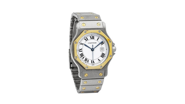 CARTIER - Mod. 'Santos Ronde', anni '80