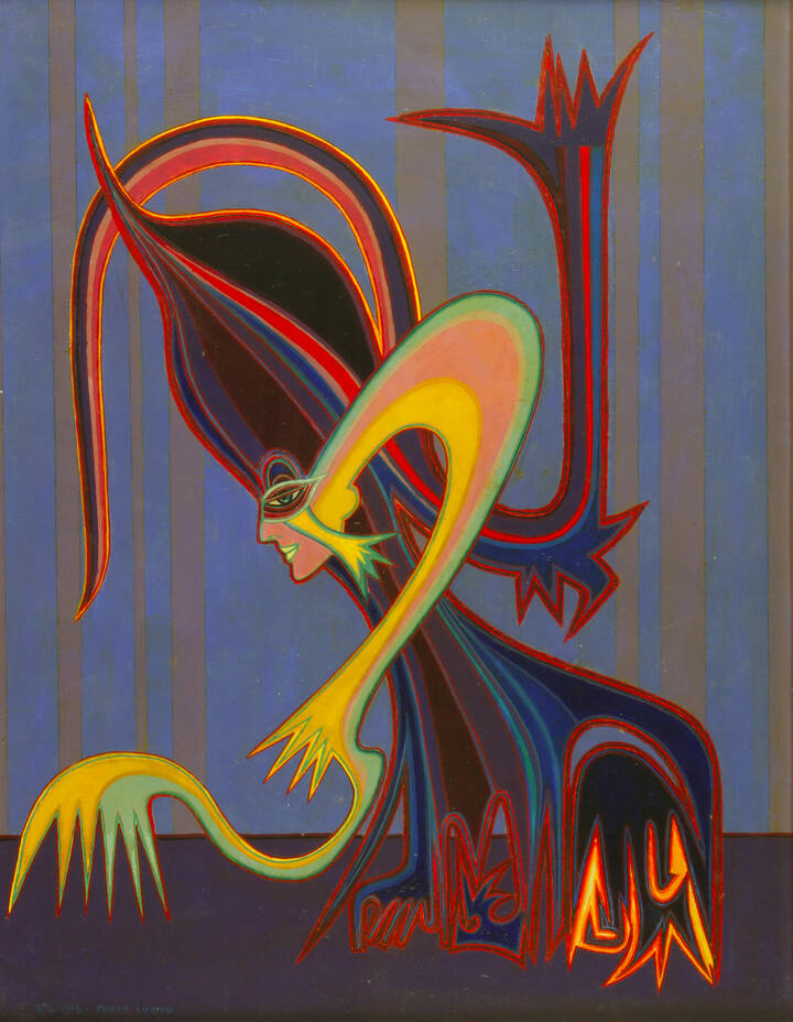 PONTE CORVO (Raffaele Pontecorvo) - 'Simbolo femminile' 1976