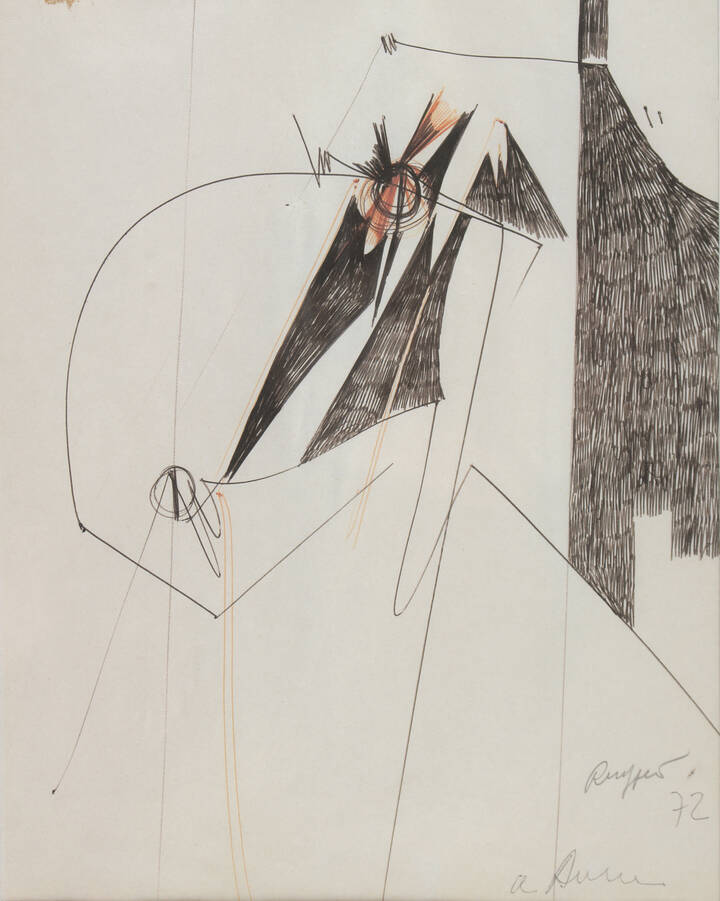 PIERO RUGGERI - 'Composizione' 1972