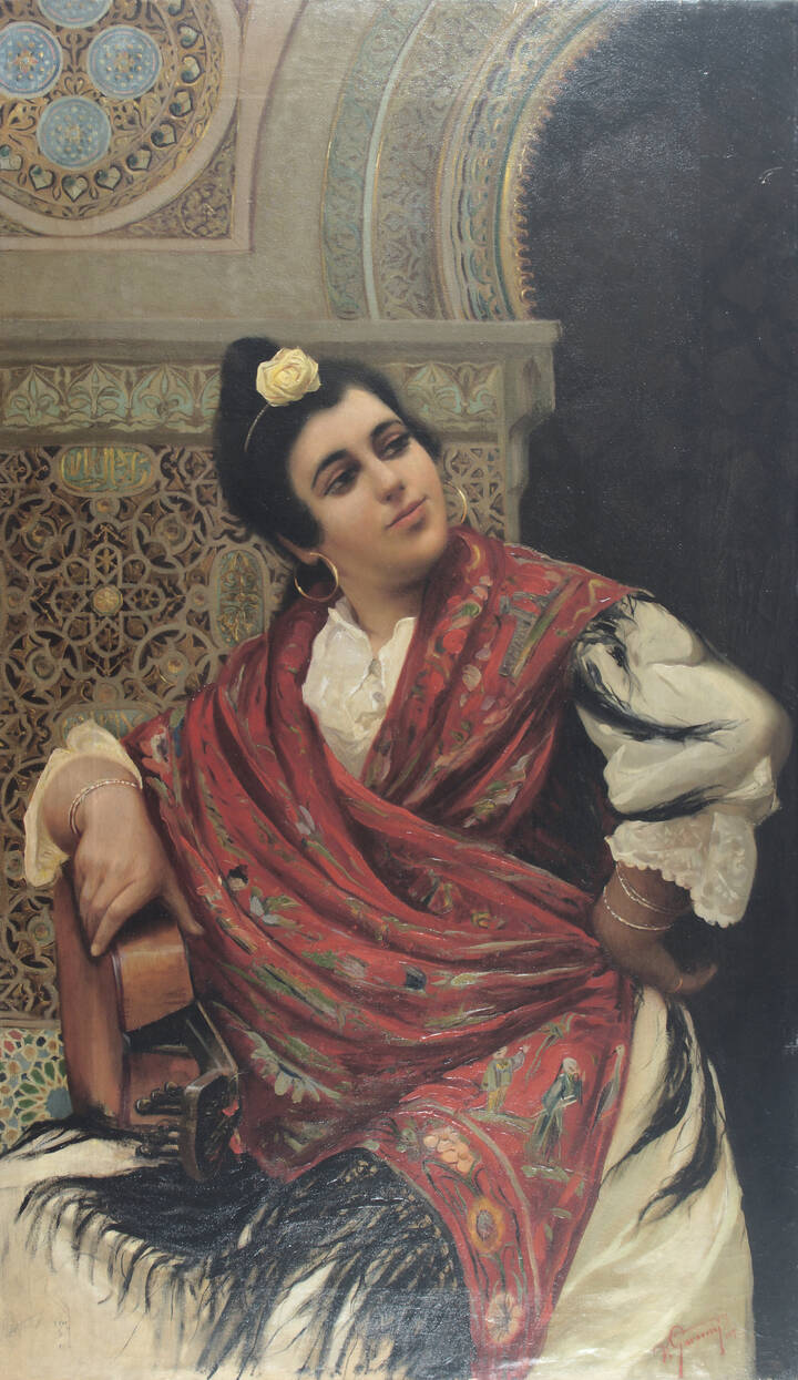 VITTORIO GAVARUZZI - 'Figura orientale' 1897