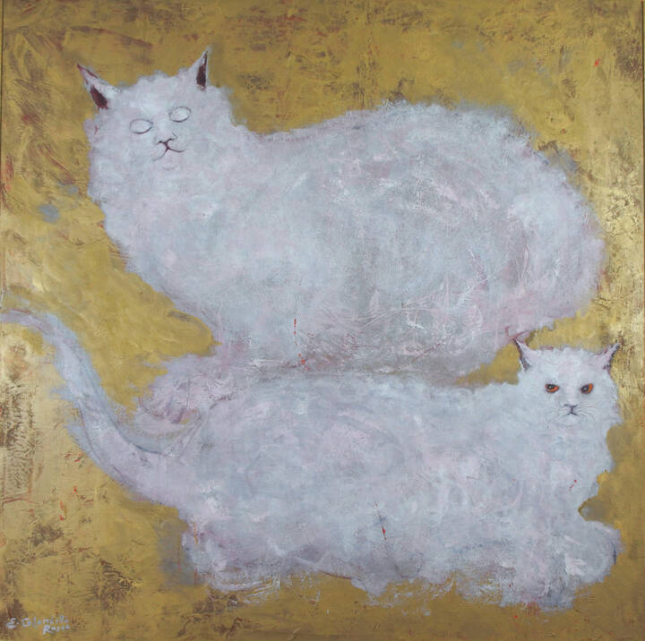 ENRICO COLOMBOTTO ROSSO - 'Due gatti bianchi'