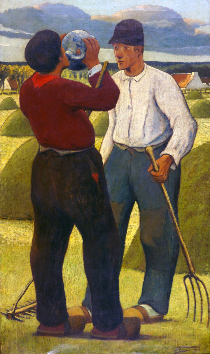 EUGENE JULES JOSEPH LAERMANS - 'Les faneurs (I braccianti)'