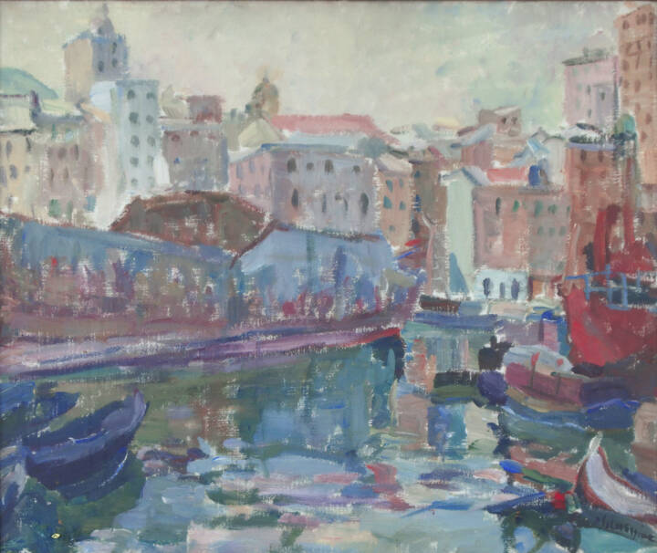 PIERO SOLAVAGGIONE - 'Porto di Savona' 11/7/1949