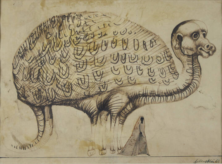 JAN LEBENSTEIN - 'Animale fantastico' 1963
