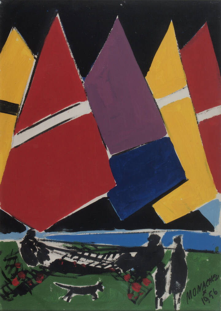 SANTE MONACHESI - 'Notturno vele adriatiche' 1956