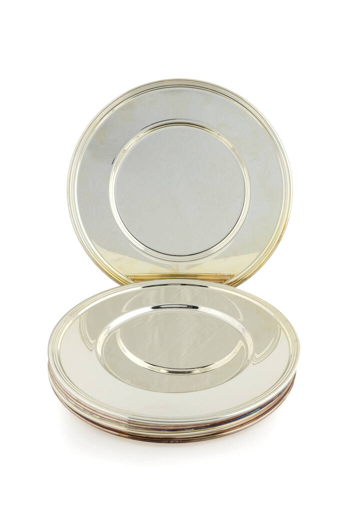 OTTO PIATTI IN ARGENTO - di forma rotonda <br>Diam 31 cm