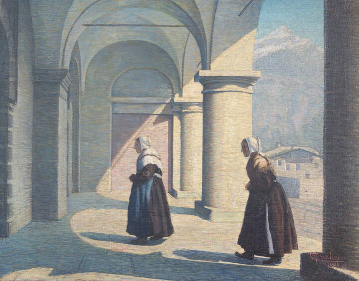 MARIO CAVALLERO - 'Verso la messa' 1924