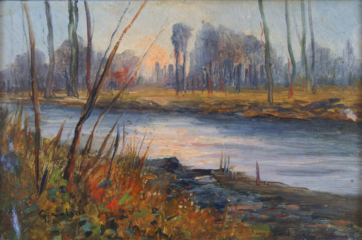 GIOVANNI COLMO - 'Tramonto sul Po'