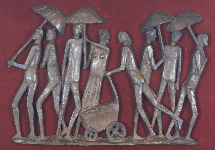 GIUSEPPE TARANTINO - 'Passeggiata con gli ombrelli'