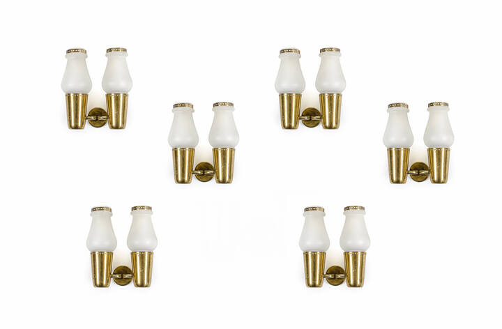 GINO SARFATTI - Sei appliques mod.157