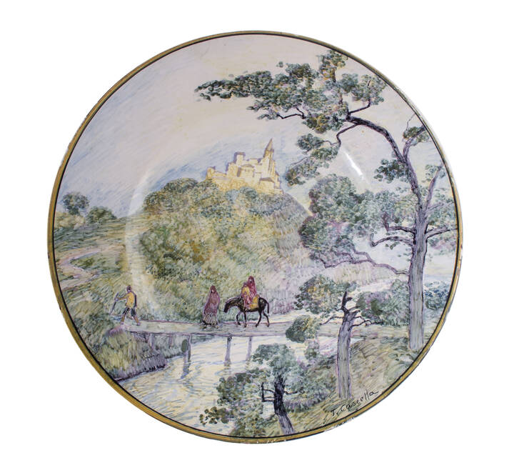 TOMMASO CASCELLA - 'Paesaggio con ponticello'