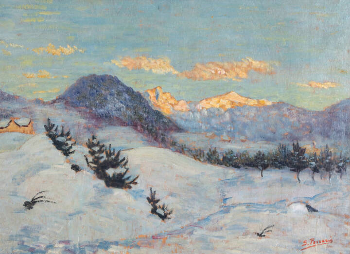 SEVERINO FERRARIS - 'Paesaggio innevato' 