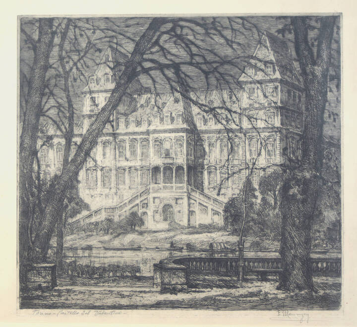 FRANCESCO MENNYEY - 'Torino - Castello del Valentino'