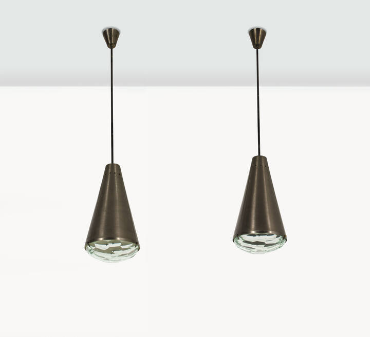 MAX INGRAND - Coppia di lampade a sospensione mod. 1995