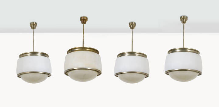 SERGIO MAZZA - Quattro lampade a sospensione mod. Kappa