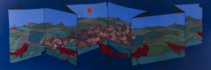 FRANCESCO CASORATI - 'Veduta di Chieri' 1986