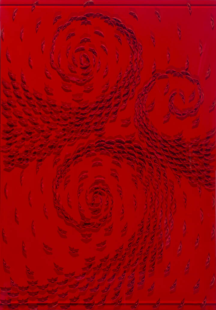 RICCARDO GUSMAROLI - 'Vortice rosso' 2009 