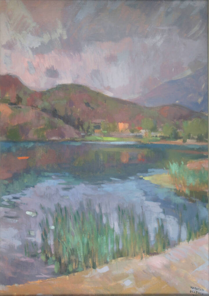 TEONESTO DEABATE - 'Paesaggio lacustre' 1970