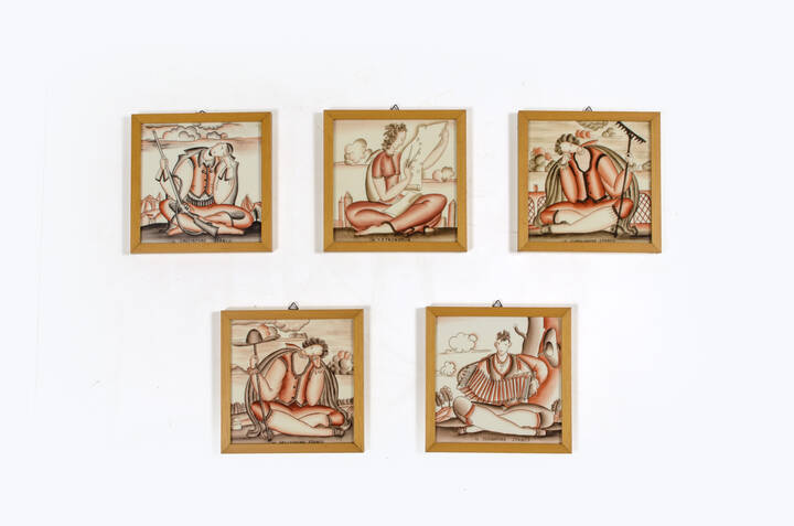 GIO PONTI - L'Astronomia, Il giardiniere stanco, Il suonatore stanco, Il giardiniere stanco, Il cacciatore stanco