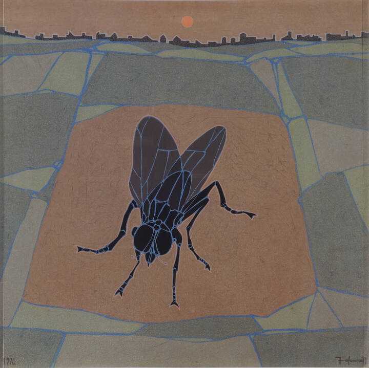 FRANCESCO CASORATI - 'La mosca' 1974