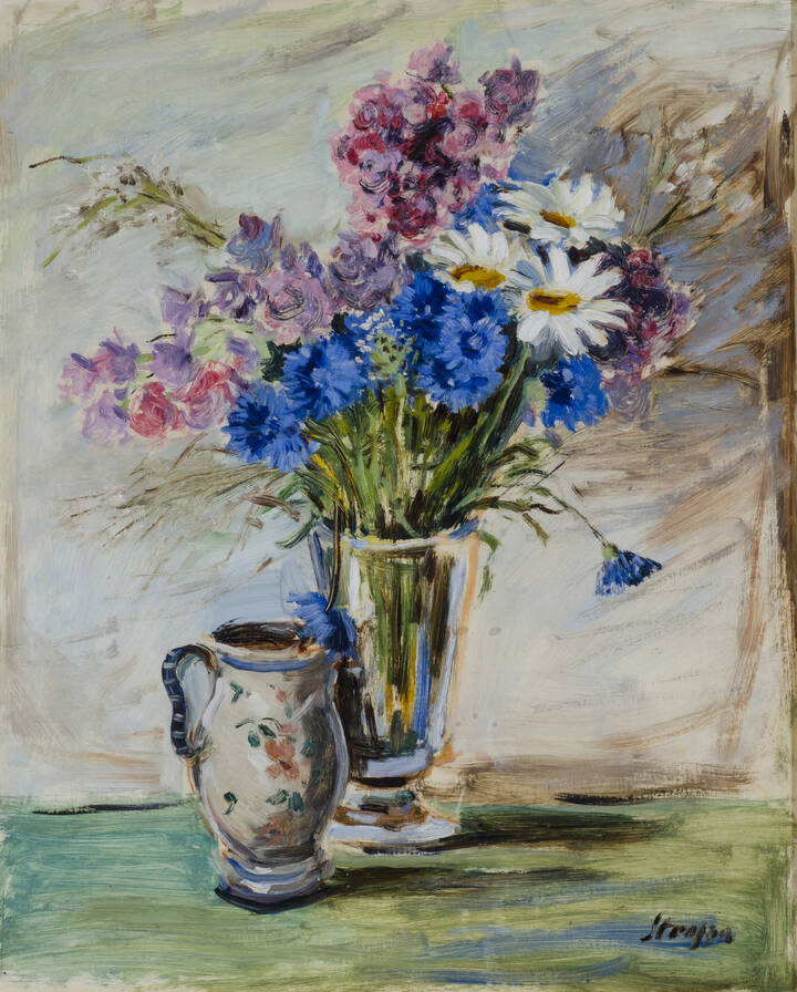 LEONARDO STROPPA - 'Vaso di fiori e brocca'