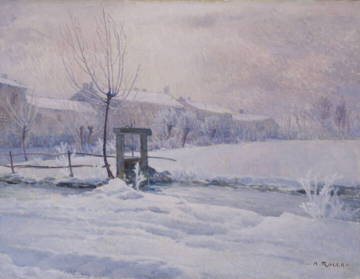 ADOLFO ROLLA - 'Brinata serale d'inverno'