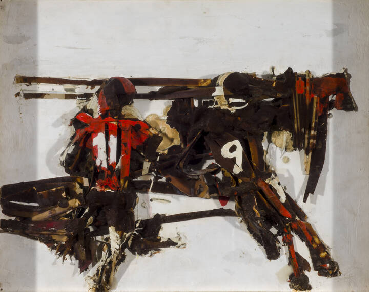 RICCARDO CORDERO - 'Bozzetto n. 1 - Giocatori di rugby'