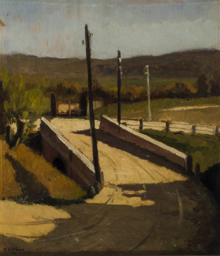 FELICE VELLAN - 'Campagna nei pressi di Bra' 1930