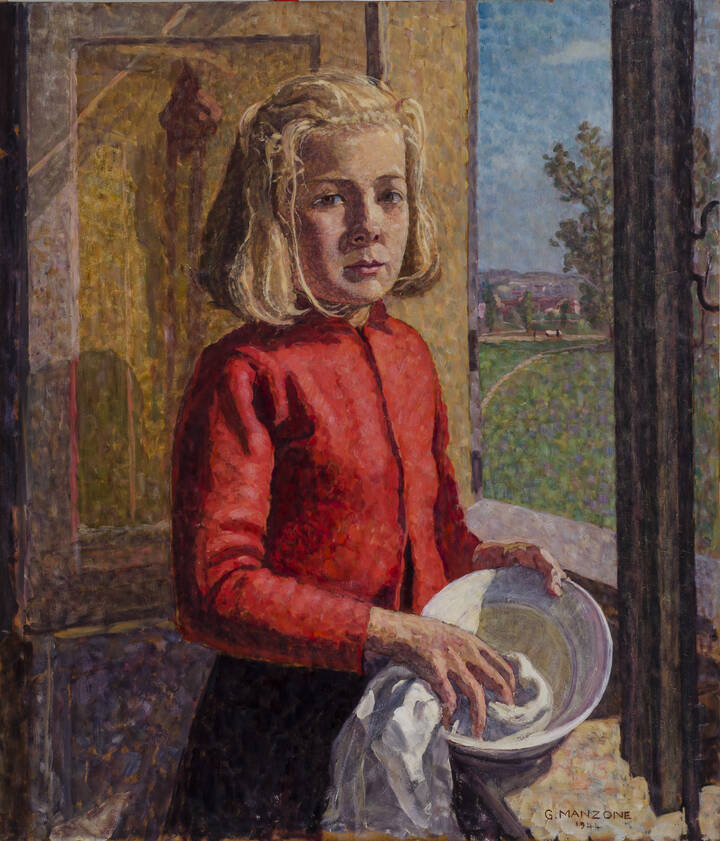 GIUSEPPE MANZONE - 'Piccola massaia' 1944