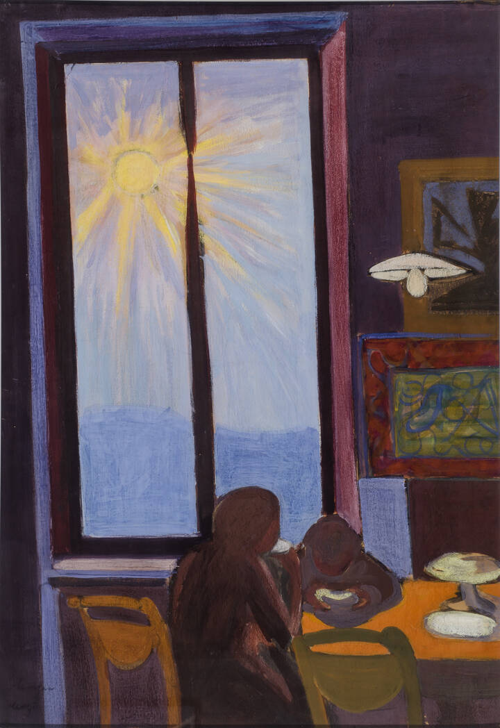 FRANCESCO MENZIO - 'La colazione' 1947