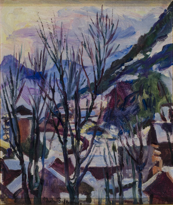 ALFREDO BELTRAME - 'Gstaad sotto la neve' 1964