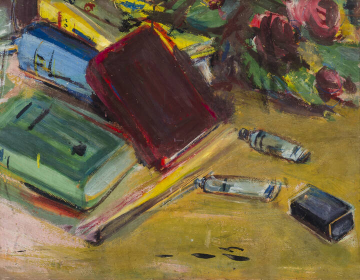 LUIGI SPAZZAPAN - 'Natura morta con colori' 1934 ca