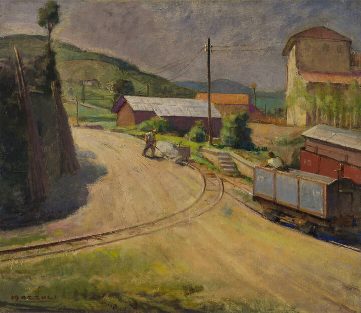 GINO MAZZOLI - 'Dintorni di Casale' 1947