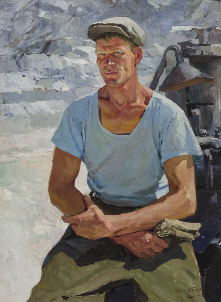 ALEXANDR FILIPPOVICH BURAK - 'Operaio' 1951