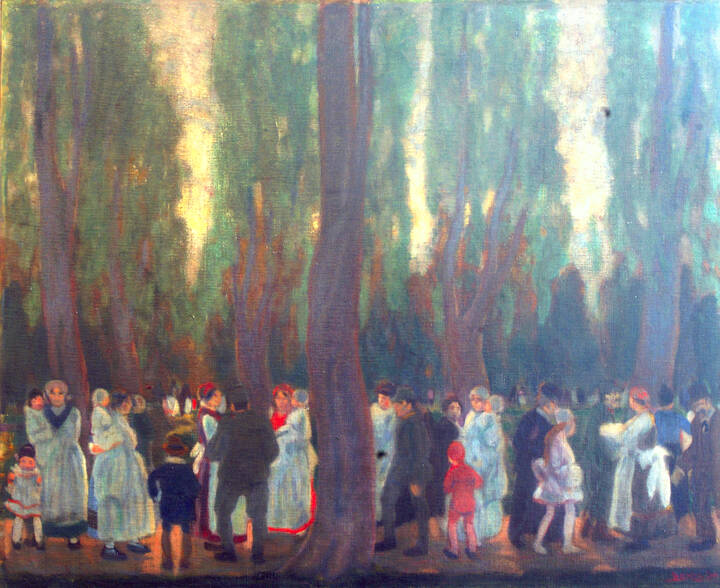 AROLDO BONZAGNI - 'Ai giardini pubblici' 1915