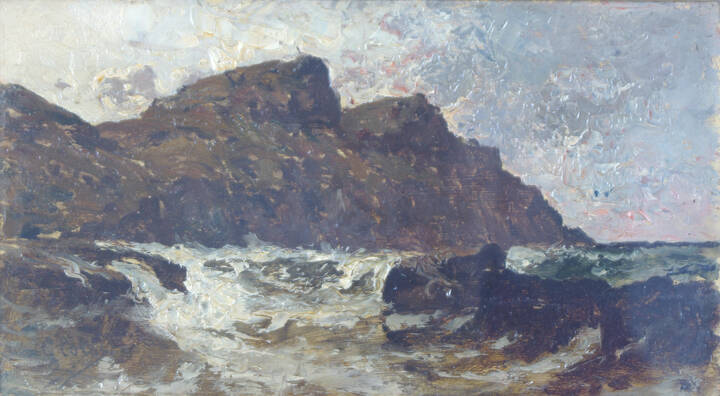 GIACINTO CORSI DI BOSNASCO - 'Il capo Noli con libecciata' 
