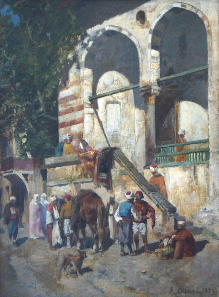 ALBERTO PASINI - 'Scena orientale' 1897
