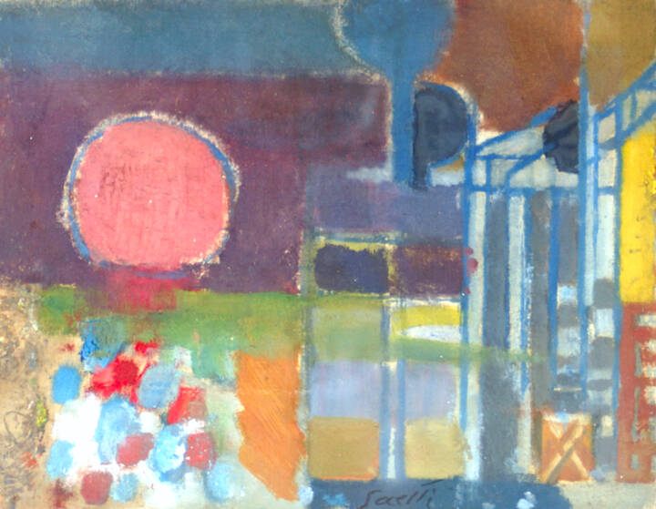 BRUNO SAETTI - 'Piccolo paesaggio col sole' 1962