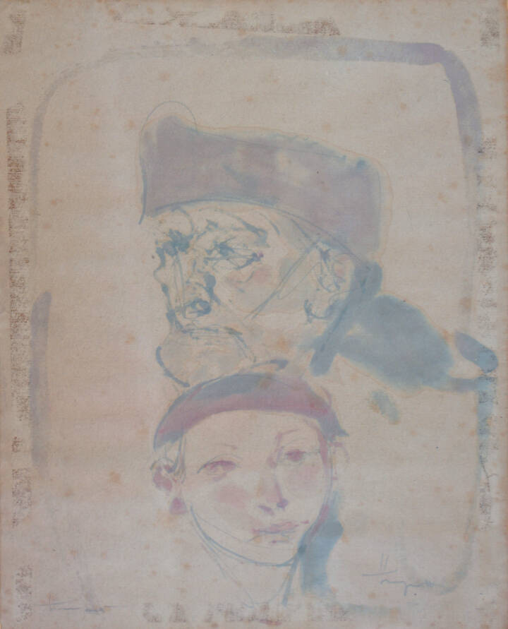 TRENTO LONGARETTI - 'Vecchio ebreo con bambino'