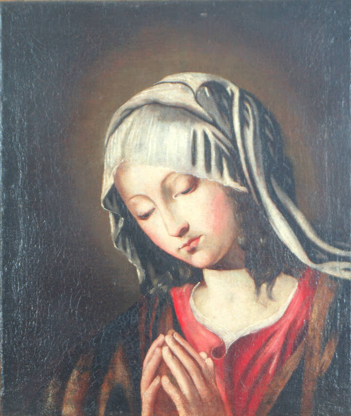 PITTORE ANONIMO - 'Donna in preghiera'