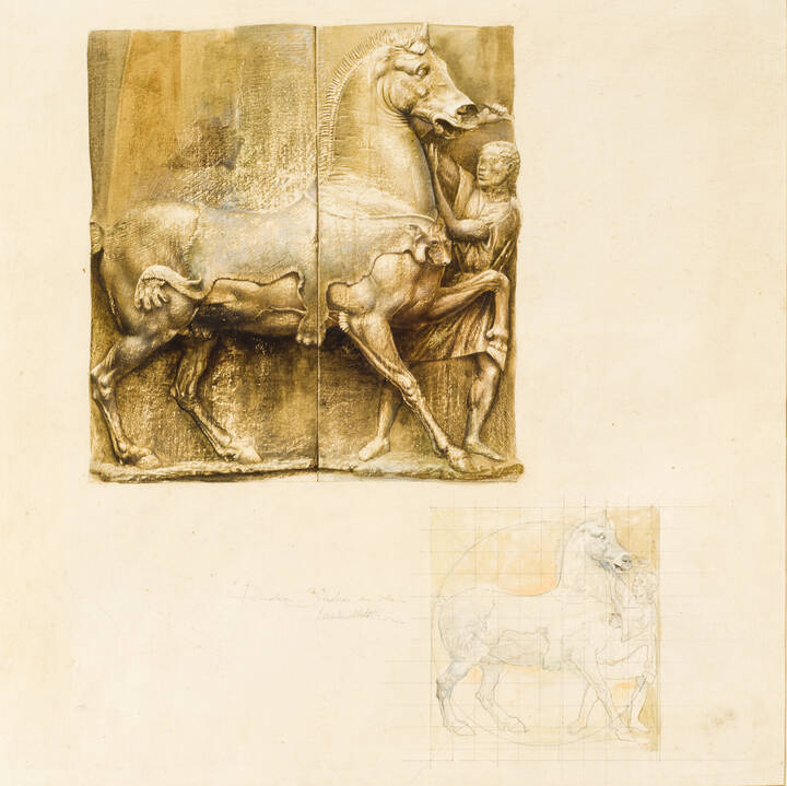 WALTHER JERVOLINO - 'Piccolo studio in blu'