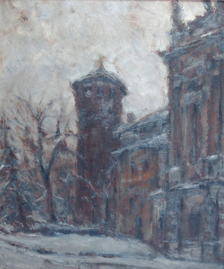 GIOVANNI GILLI - 'Palazzo Madama sotto la neve'