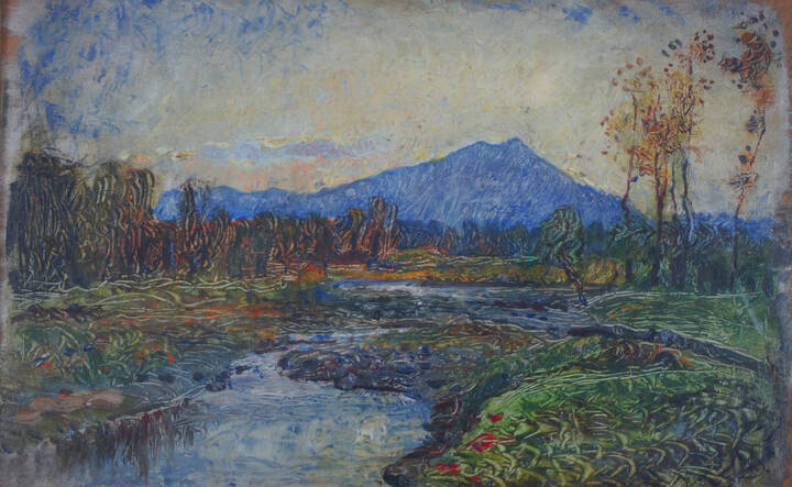 LEONARDO BISTOLFI - 'Paesaggio campestre'