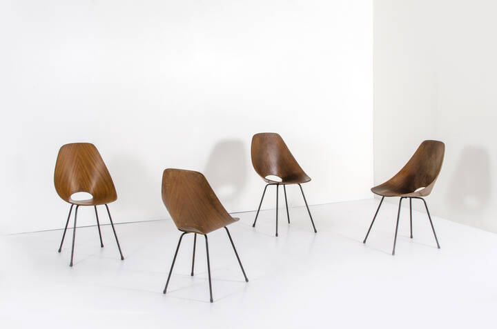 VITTORIO NOBILI - Quattro sedie mod. Medea