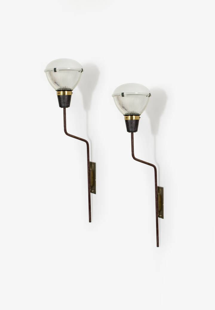 IGNAZIO GARDELLA - Coppia di lampade a muro mod. LP5