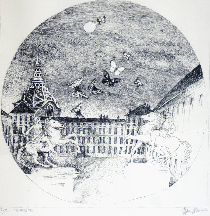 FRANCO BRUNA - 'La piazzetta' 1975