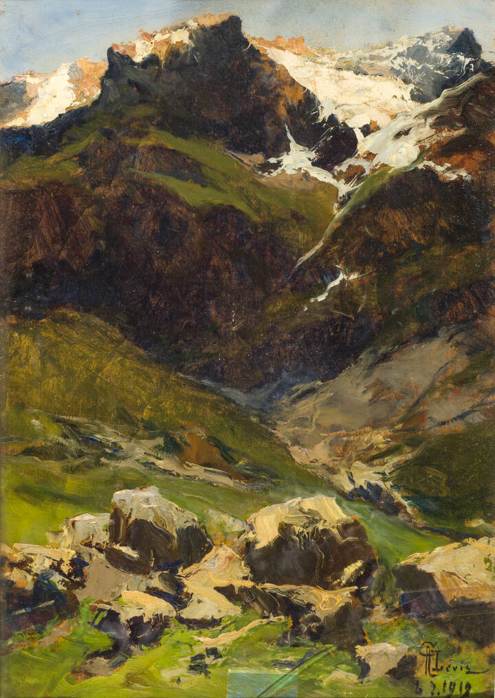 GIUSEPPE AUGUSTO LEVIS - 'Paesaggio' 6.2.1919
