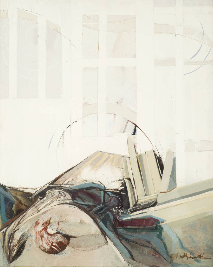 GIACOMO SOFFIANTINO - 'La vetrata e i libri' 1970