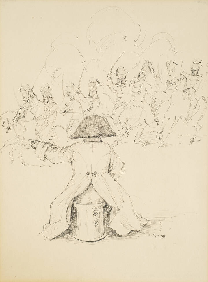 STANISLAO LEPRI - 'Generale e soldati' 1970