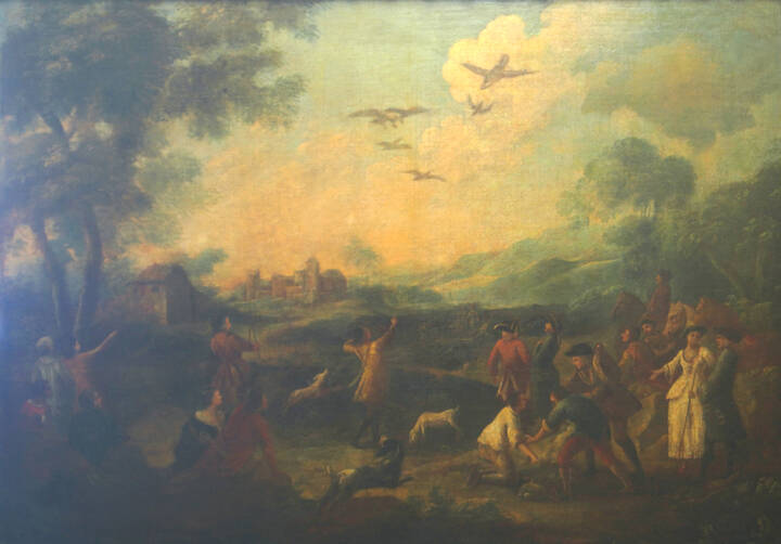 PITTORE ANONIMO - 'Scena di caccia'